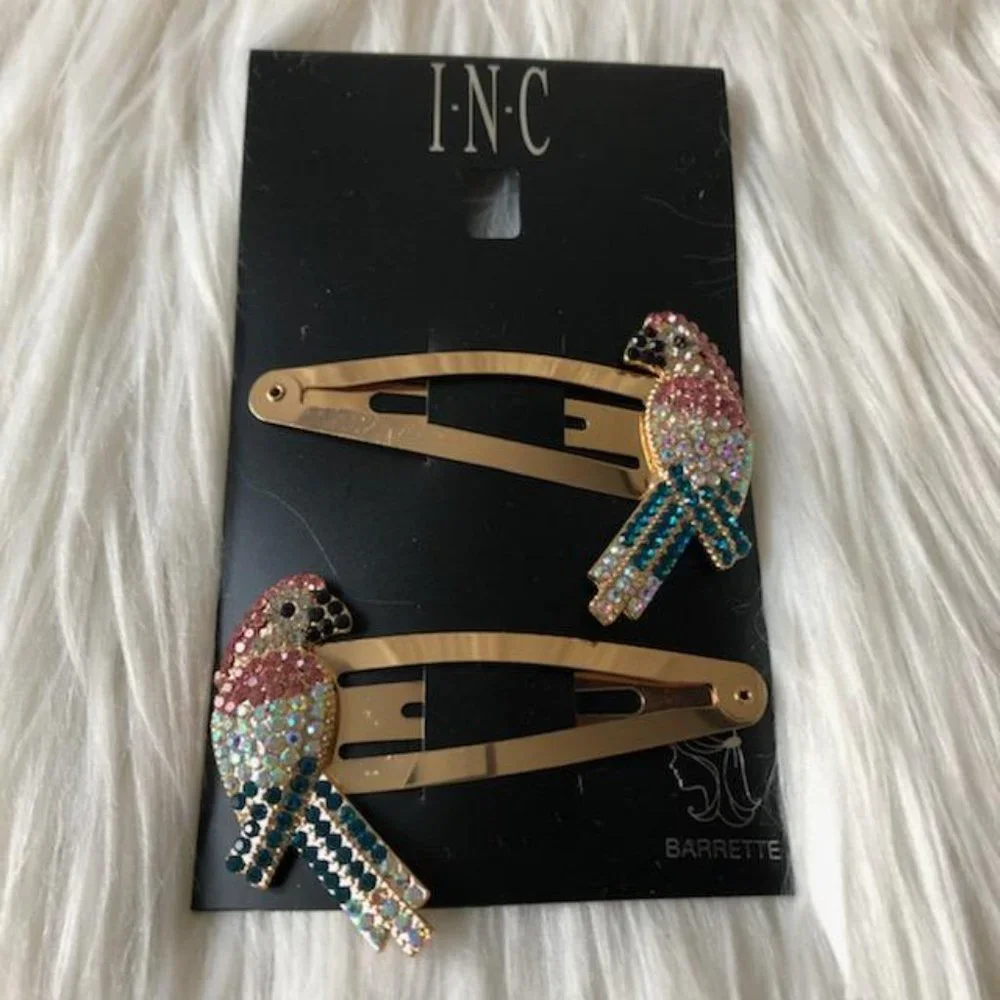 INC Parrot Hair Clip Set